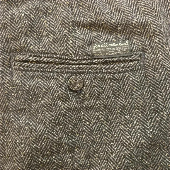 7 For All Mankind Womens Wool Low Rise Flare Trouser Pants Gray Size 30 - Picture 9 of 14